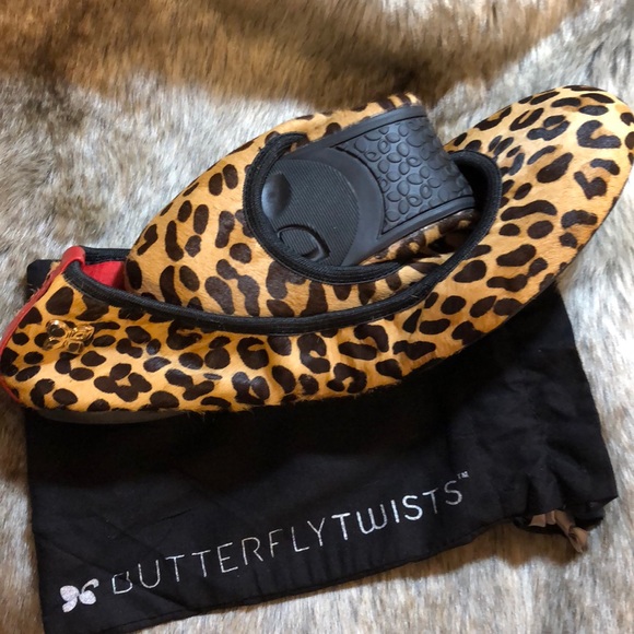 butterfly twists leopard print